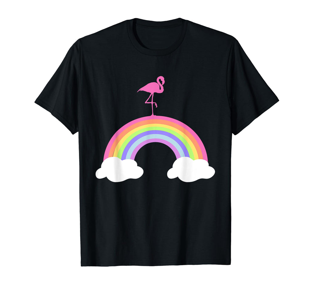 Flamingo Rainbow T-Shirt - Graphic Print Men Women - T-Shirt, Sweatshirt, Hoodie