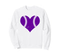 Softball Heart Funny Baseball Sweatshirt - Fun Novelty Design Men Women - T-Shirt, Sweatshirt, Hoodie