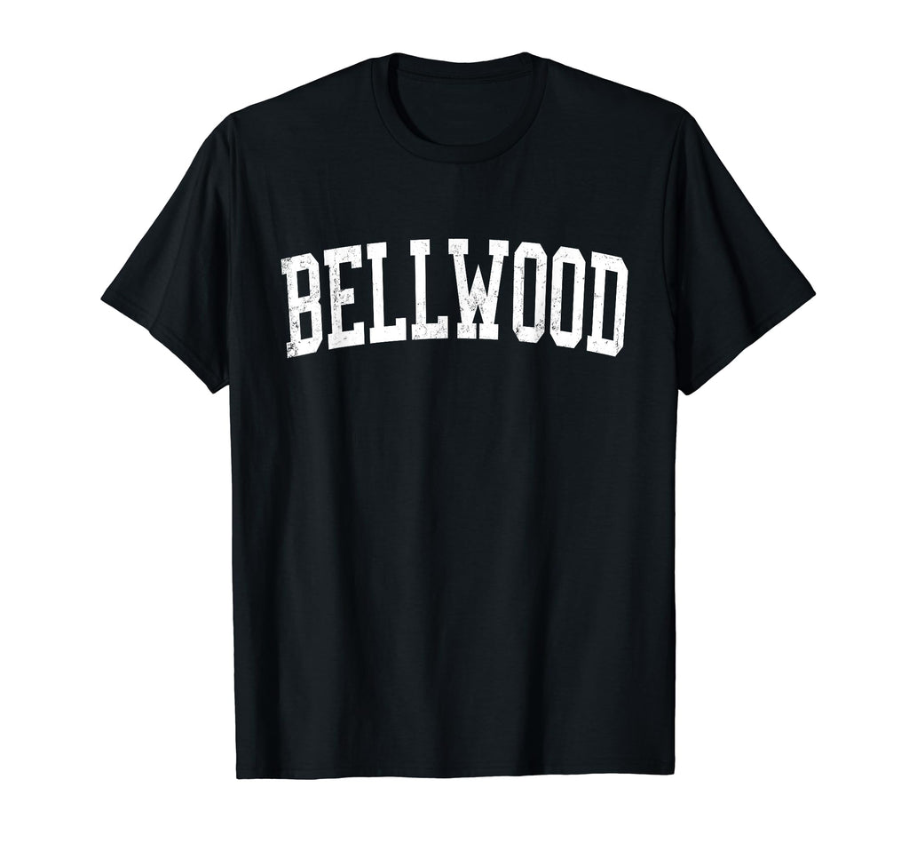 Bellwood Il Distressed White Varsity T-Shirt - Streetwear Style Men Women - T-Shirt, Sweatshirt, Hoodie