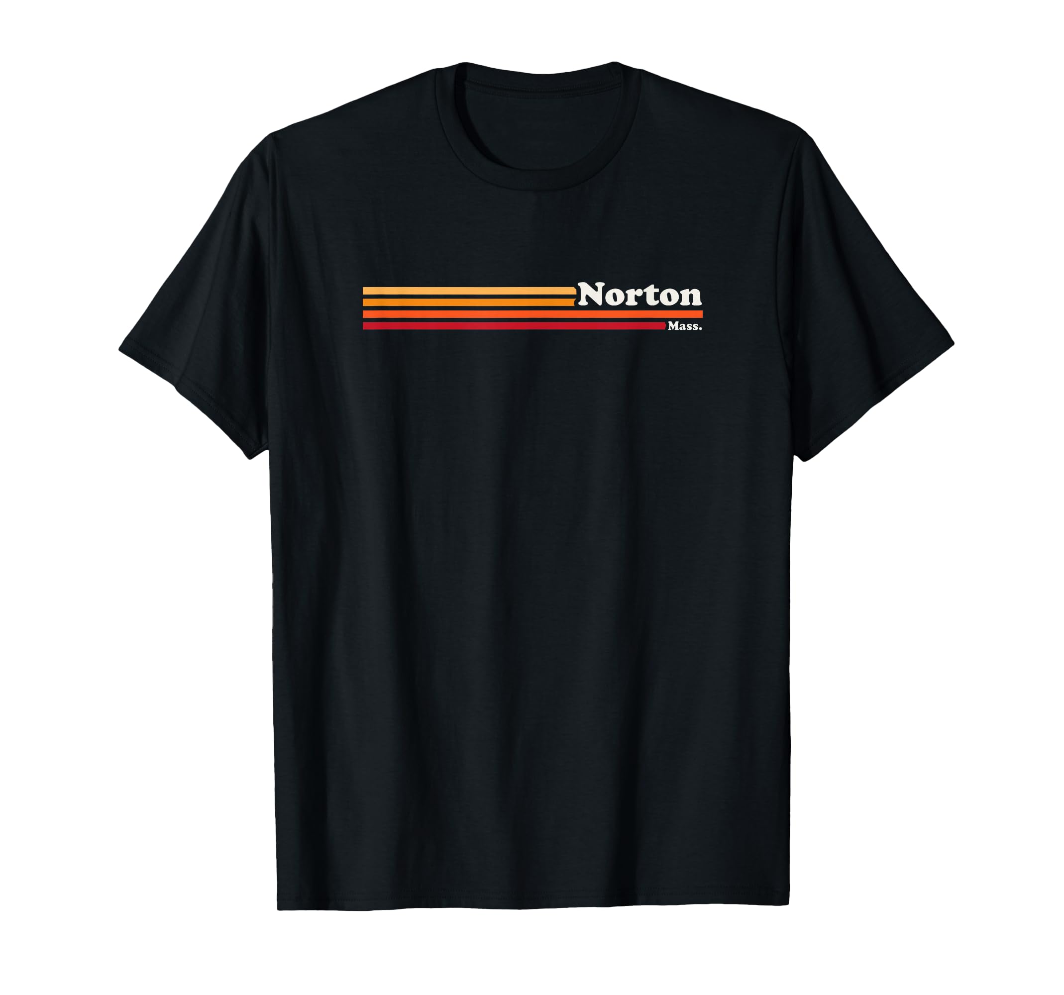 1980S Norton Massachusetts T-Shirt - Fun Novelty Design for Adults - T-Shirt, Sweatshirt, Hoodie