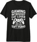 Cat Gaming Introvert Quiet - Adult & Kids T-Shirts, Sweatshirts & Hoodies apparel design preview 1