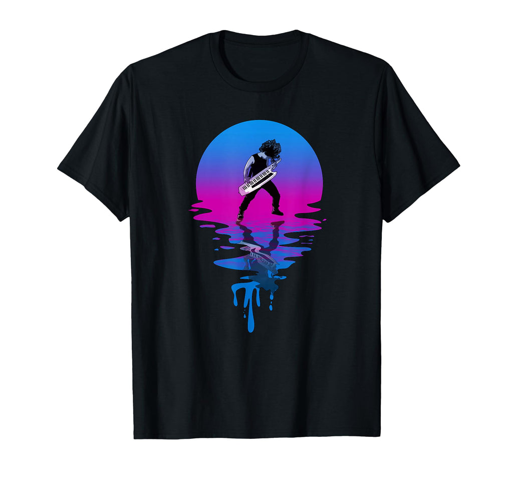 Sunset Keytar T-Shirt - Aesthetic Graphic Men Women - T-Shirt, Sweatshirt, Hoodie