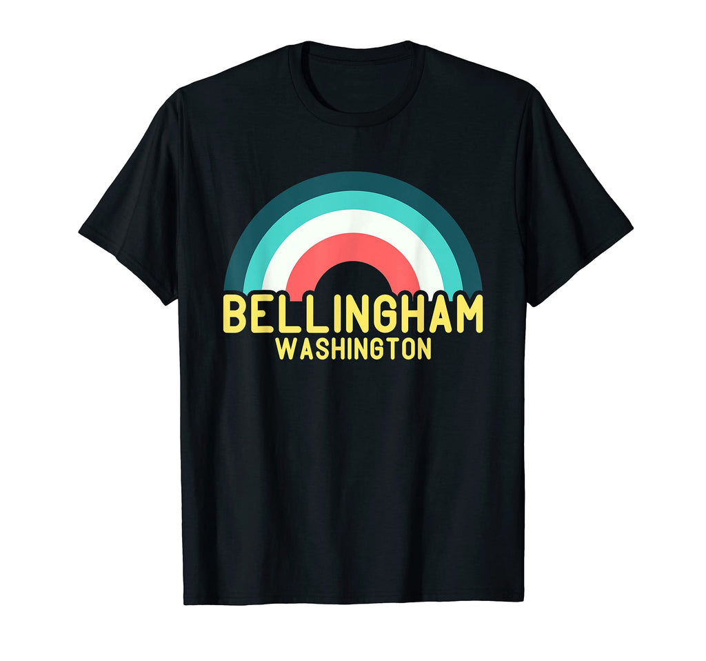 Bellingham Washington Rainbow T-Shirt - Graphic Print Unisex - T-Shirt, Sweatshirt, Hoodie