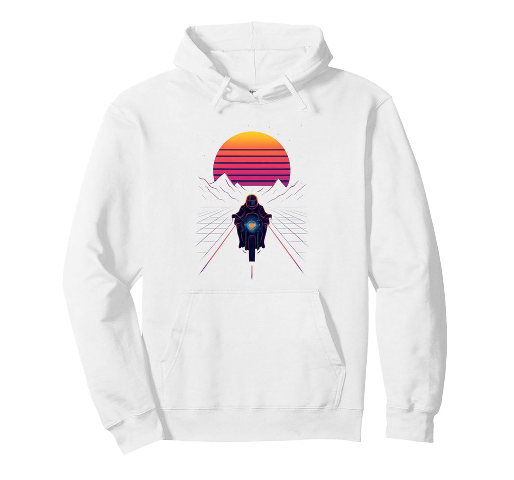 80S Synthwave Hoodie - Novelty Apparel for Adults - T-Shirt, Sweatshirt, Hoodie