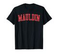 Mauldin Sc Varsity Red Text T-Shirt - Aesthetic Graphic Men Women - T-Shirt, Sweatshirt, Hoodie