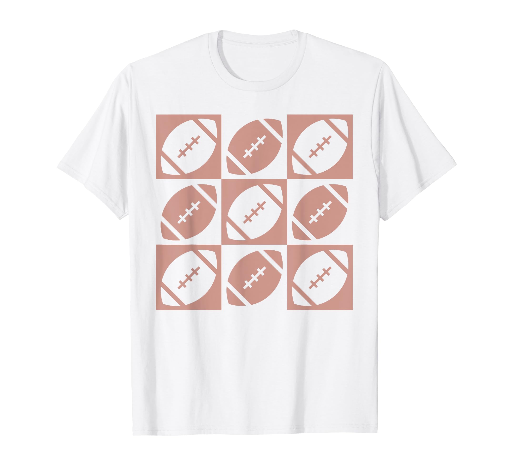 Checkered Football Football Mom Game T-Shirt - Unique Graphic for Adults - T-Shirt, Sweatshirt, Hoodie