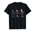 Various Roller Skate Types Roller Skating T-Shirt - Novelty Apparel Unisex - T-Shirt, Sweatshirt, Hoodie