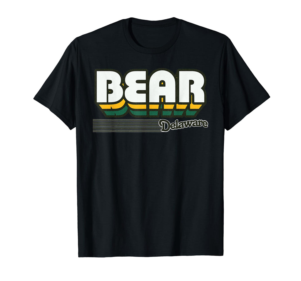 Bear Delaware Stripes T-Shirt - Unique Graphic for Adults - T-Shirt, Sweatshirt, Hoodie