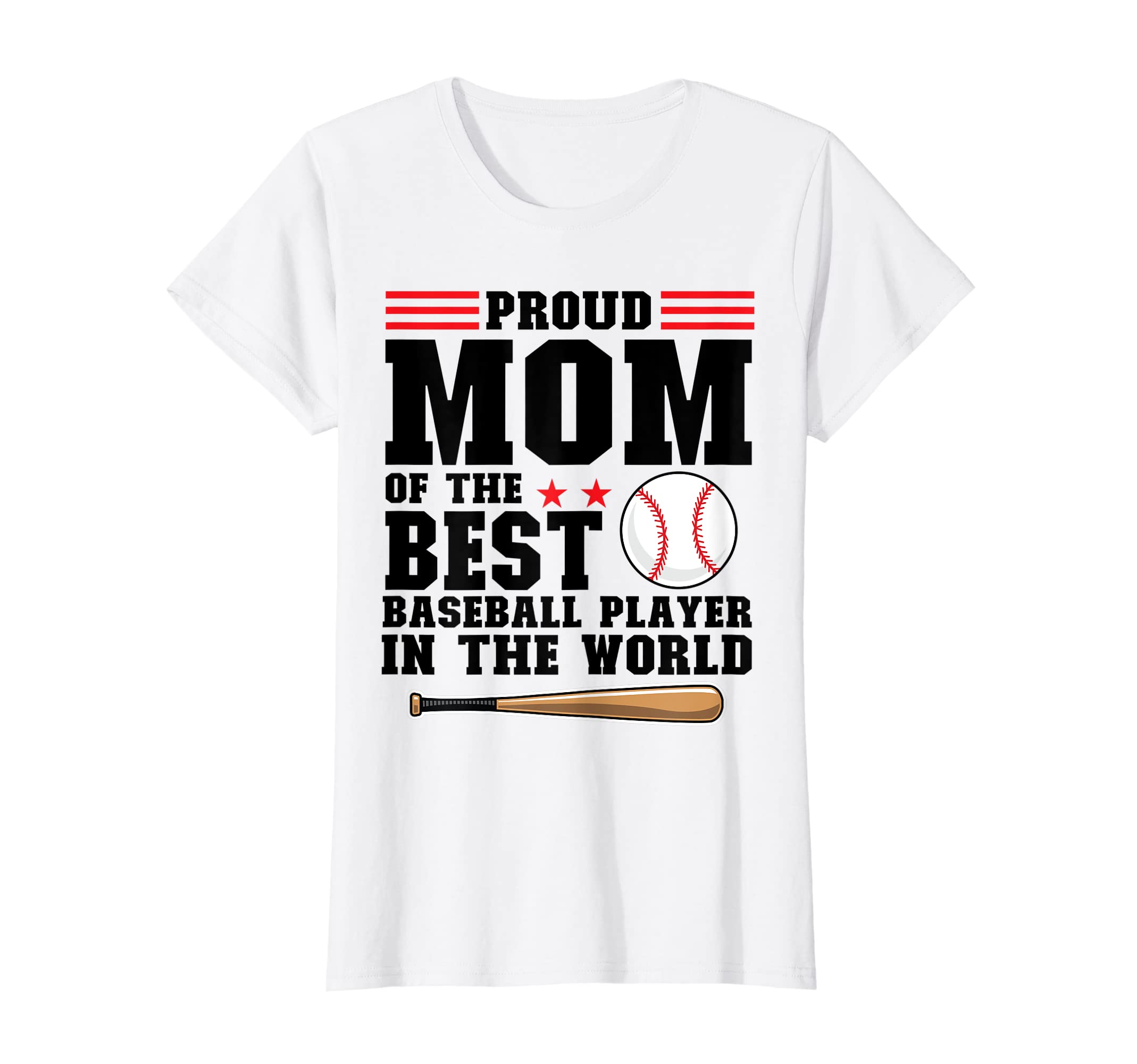 Womens Proud Mom Awesome Baseball T-Shirt - Aesthetic Graphic for Adults - T-Shirt, Sweatshirt, Hoodie