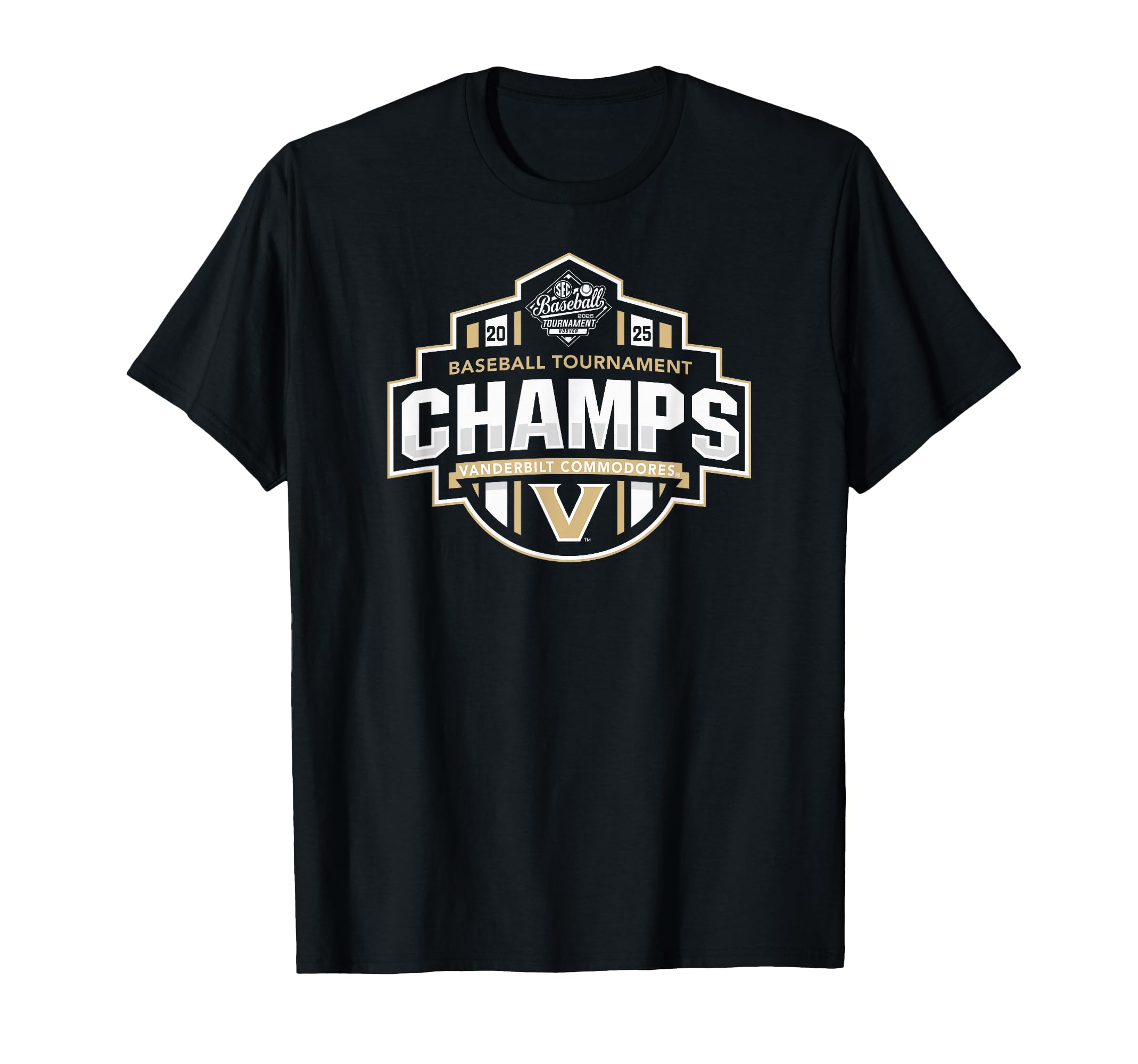 Vanderbilt Commodores Baseball Sec T-Shirt - Fun Novelty Design for Adults - T-Shirt, Sweatshirt, Hoodie