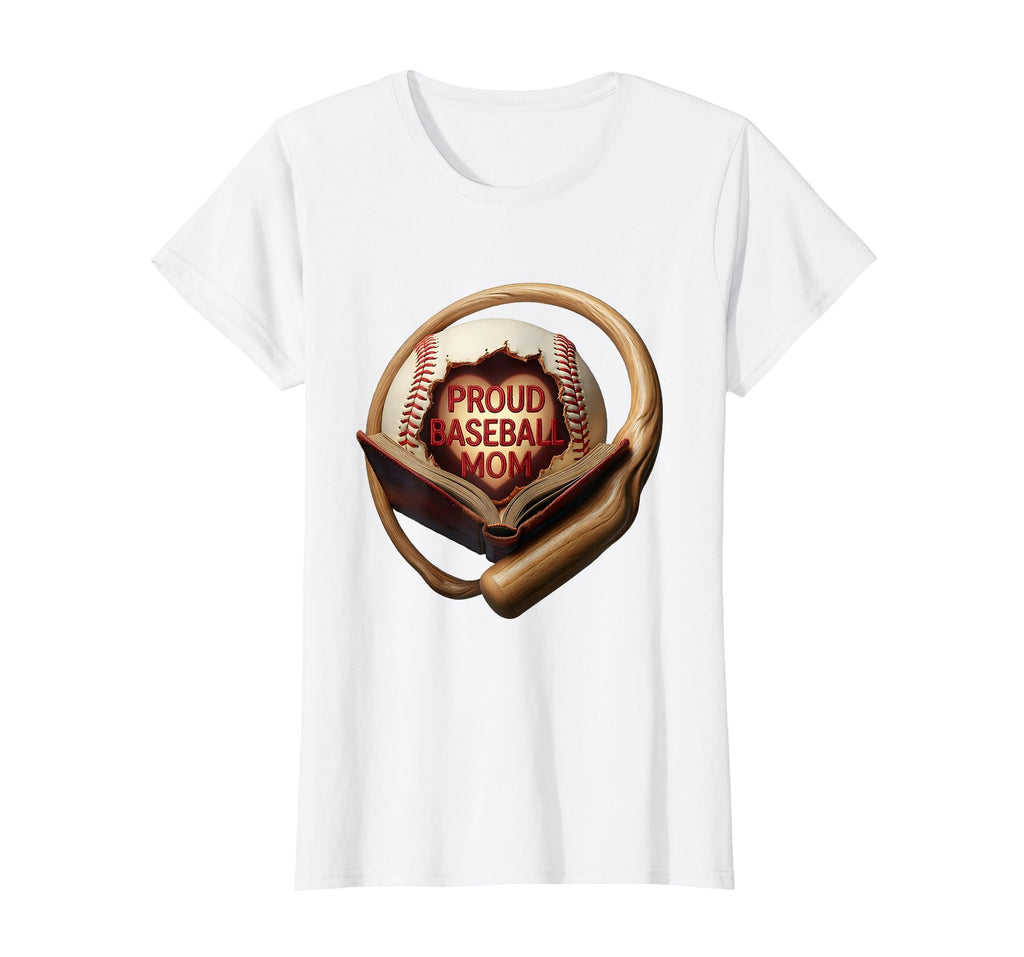 Proud Baseball Mom T-Shirt - Graphic Print for Adults - T-Shirt, Sweatshirt, Hoodie