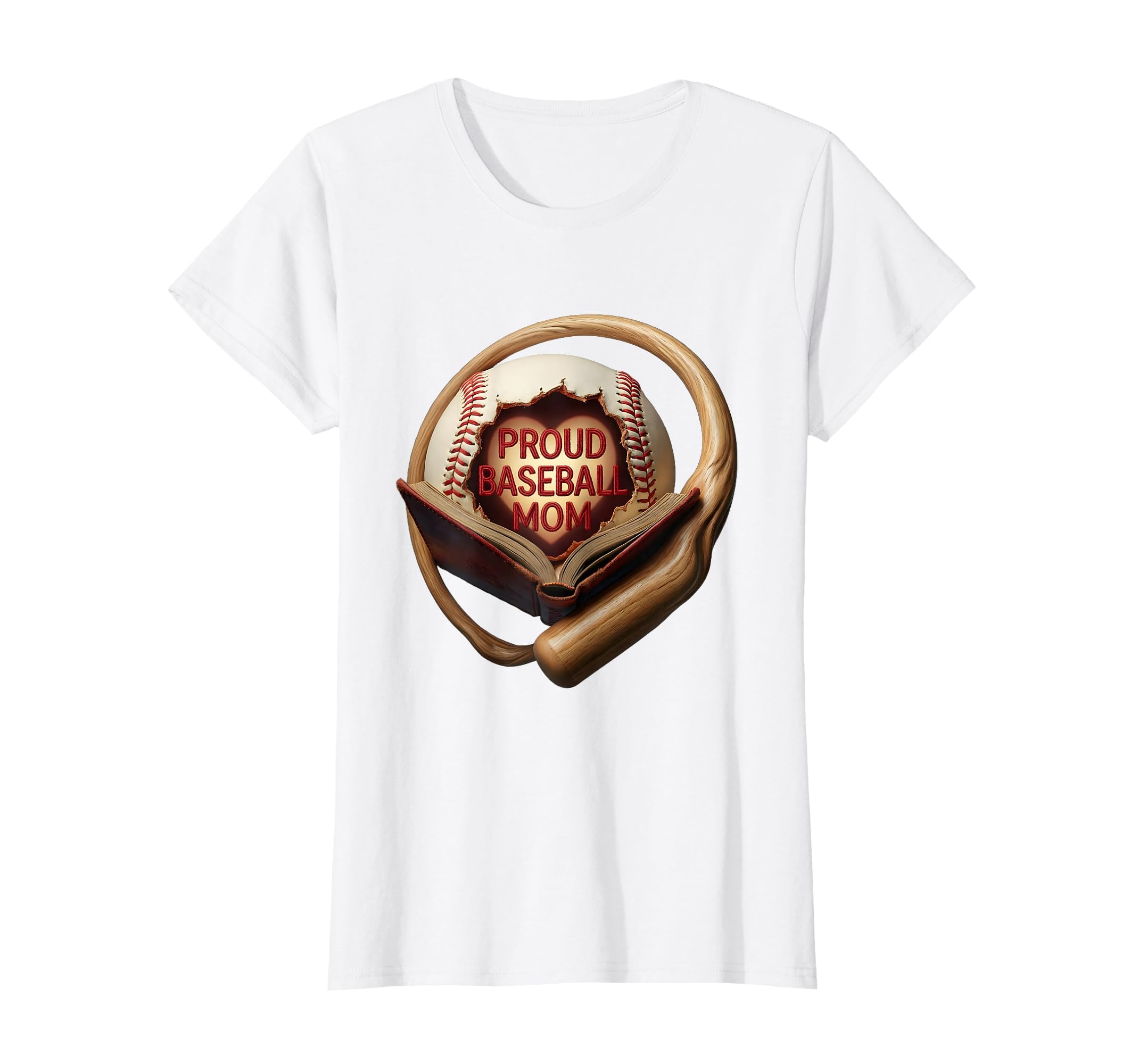 Proud Baseball Mom T-Shirt - Graphic Print for Adults - T-Shirt, Sweatshirt, Hoodie