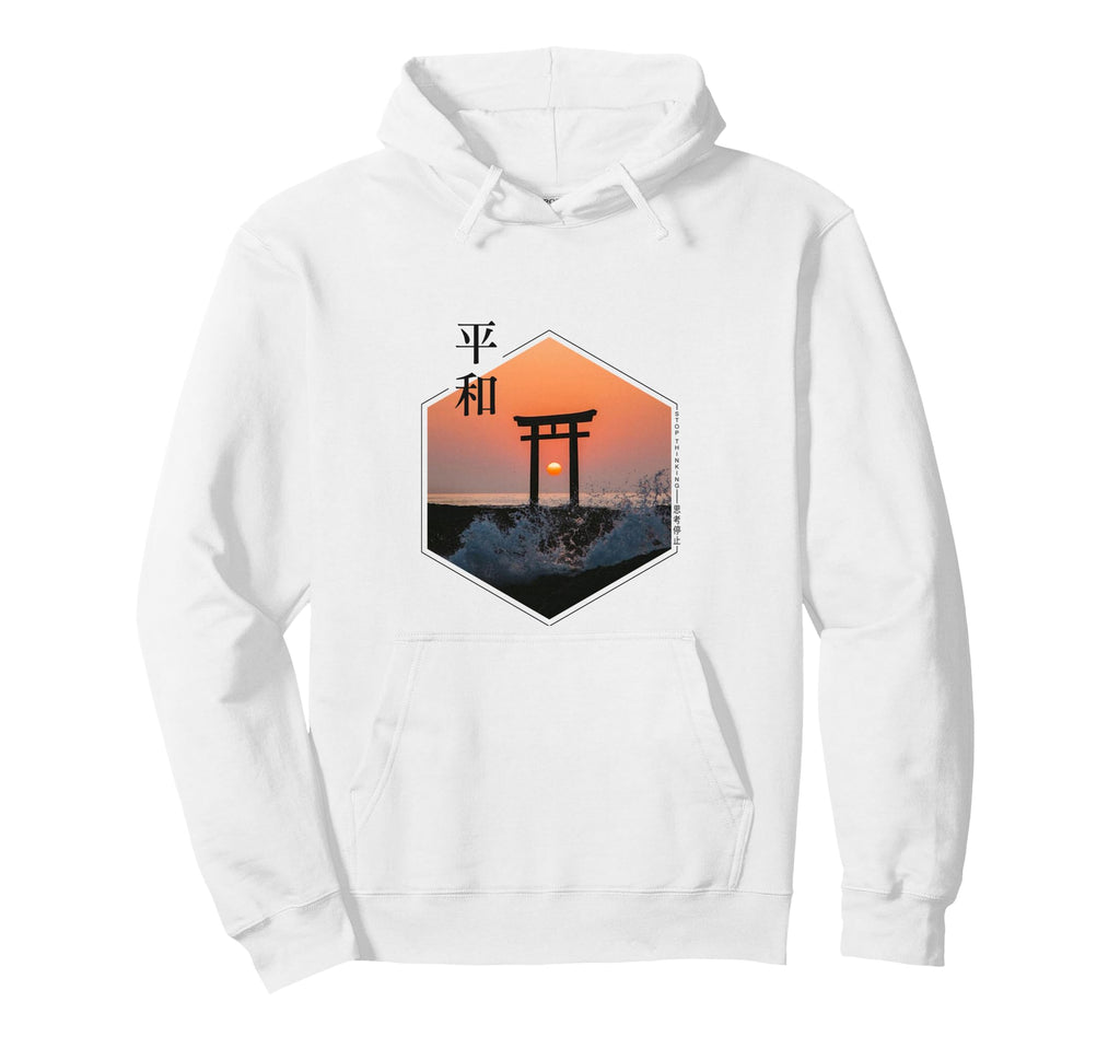 Japanese Torii Gate Japan Sunset Hoodie - Custom Art Print for Adults - T-Shirt, Sweatshirt, Hoodie