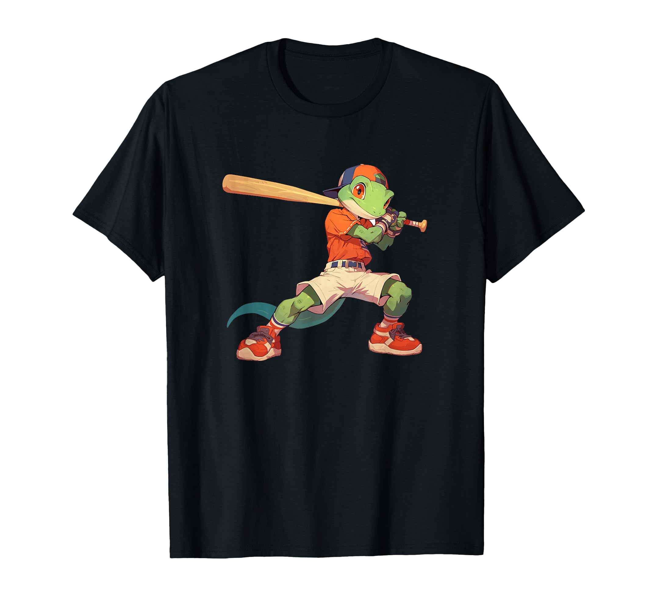 Gecko Baseball Player Lizards Hobby T-Shirt - Streetwear Style for Adults - T-Shirt, Sweatshirt, Hoodie