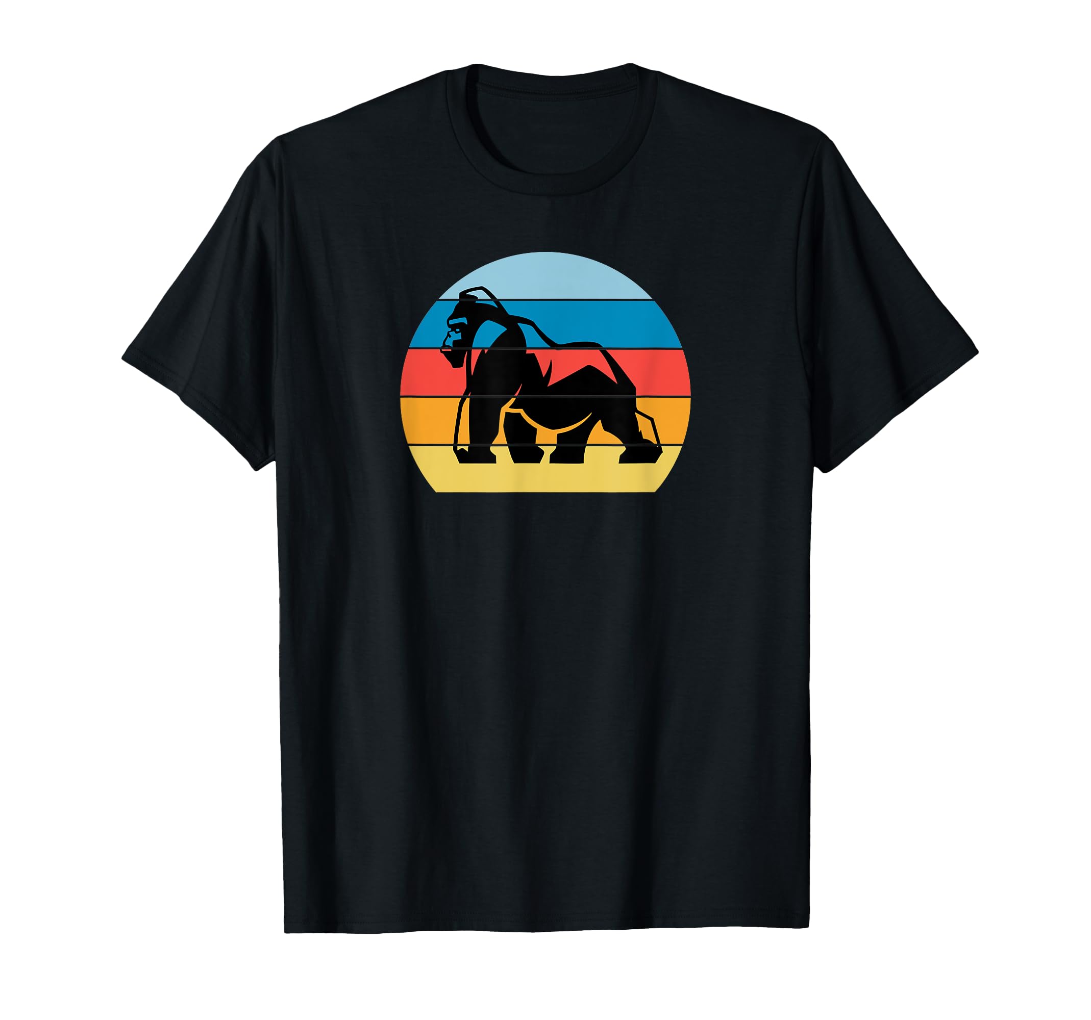 Gorilla Lover Sunset Love Silverback T-Shirt - Graphic Print for Adults - T-Shirt, Sweatshirt, Hoodie