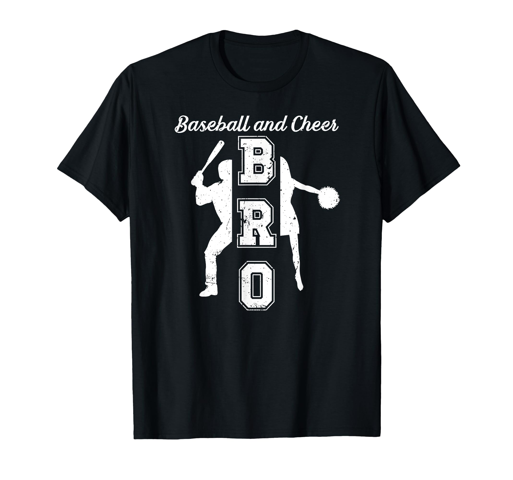 Baseball And Cheer Bro Baseball T-Shirt - Unique Graphic Men Women - T-Shirt, Sweatshirt, Hoodie