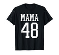 Number 48 Mama Biggest Fan Spirit T-Shirt - Minimalist Print for Adults - T-Shirt, Sweatshirt, Hoodie