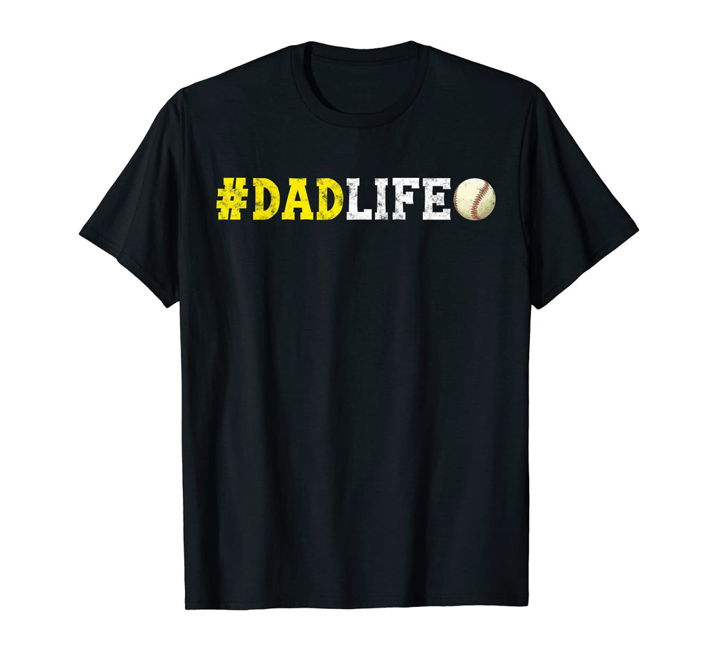 Baseball Softball Dad Life Fathers Day T-Shirt - Trendy Graphic for Adults - T-Shirt, Sweatshirt, Hoodie