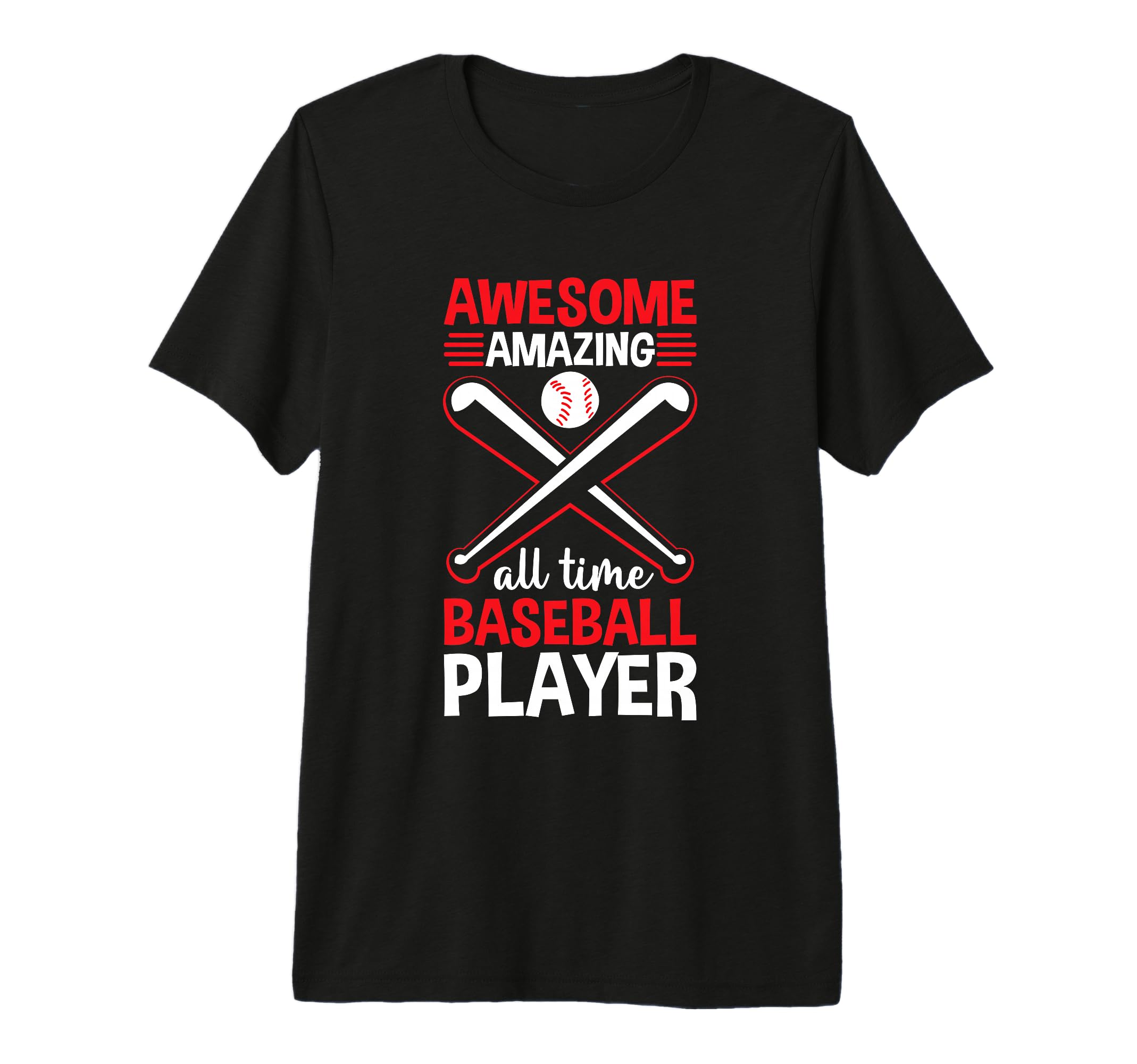 Awesome Amazing All Time Baseball Player T-Shirt - Minimalist Print Unisex - T-Shirt, Sweatshirt, Hoodie