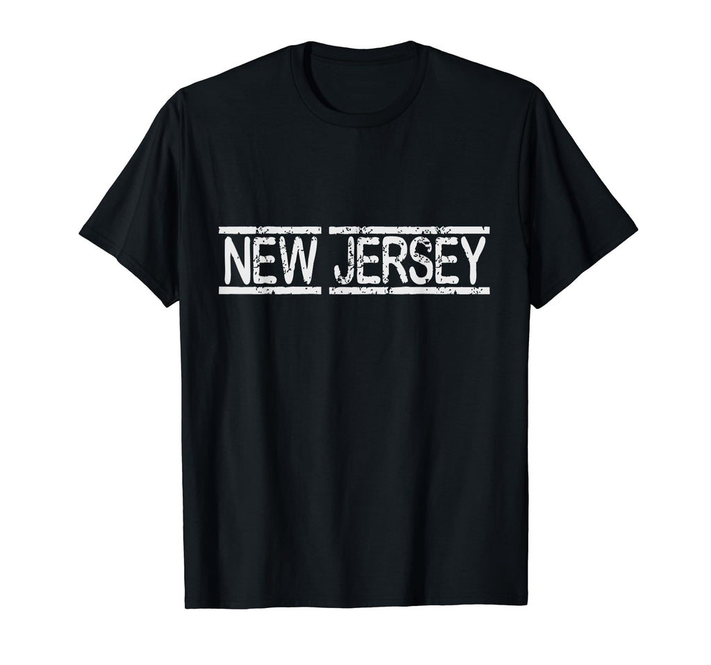 New Jersey Nj Distressed Weathered T-Shirt - Minimalist Print for Adults - T-Shirt, Sweatshirt, Hoodie