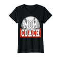 Womens Mom Coach Baseball T-Shirt - Trendy Graphic for Adults - T-Shirt, Sweatshirt, Hoodie