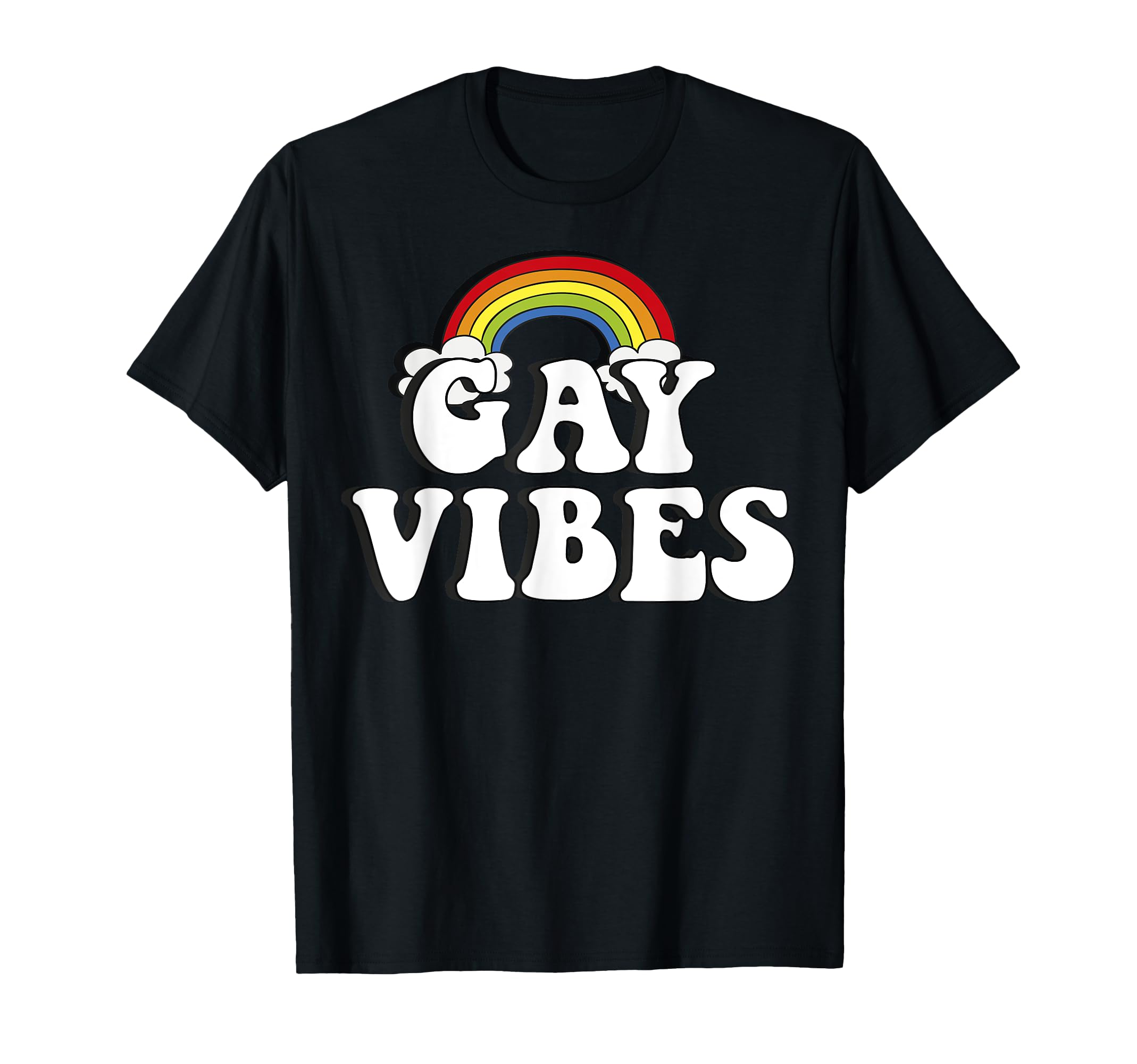 Lgbt Rainbow Gay Vibe T-Shirt - Graphic Print for Adults - T-Shirt, Sweatshirt, Hoodie