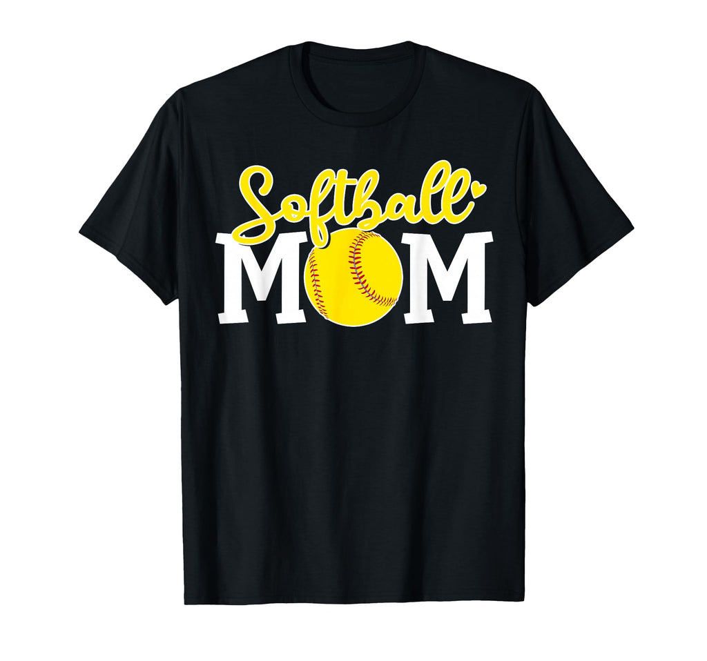 Softball Mom Mother Love Softball T-Shirt - Unique Graphic Unisex - T-Shirt, Sweatshirt, Hoodie