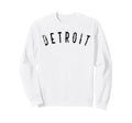 Detroit Distressed Black Script Sweatshirt - Novelty Apparel for Adults - T-Shirt, Sweatshirt, Hoodie
