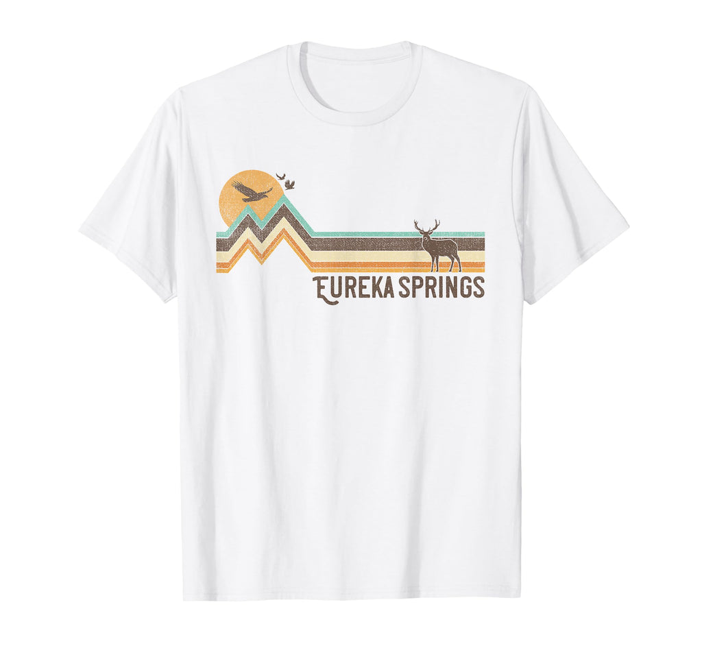 Eureka Springs 70S 80S Distressed Gift T-Shirt - Streetwear Style Men Women - T-Shirt, Sweatshirt, Hoodie