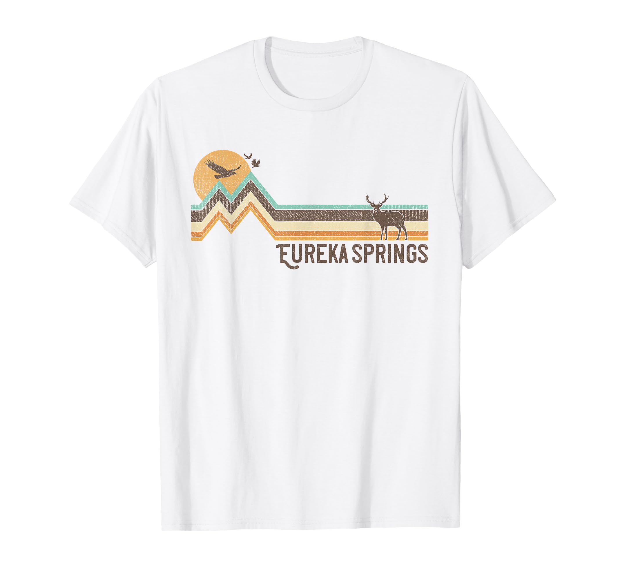 Eureka Springs 70S 80S Distressed Gift T-Shirt - Streetwear Style Men Women - T-Shirt, Sweatshirt, Hoodie