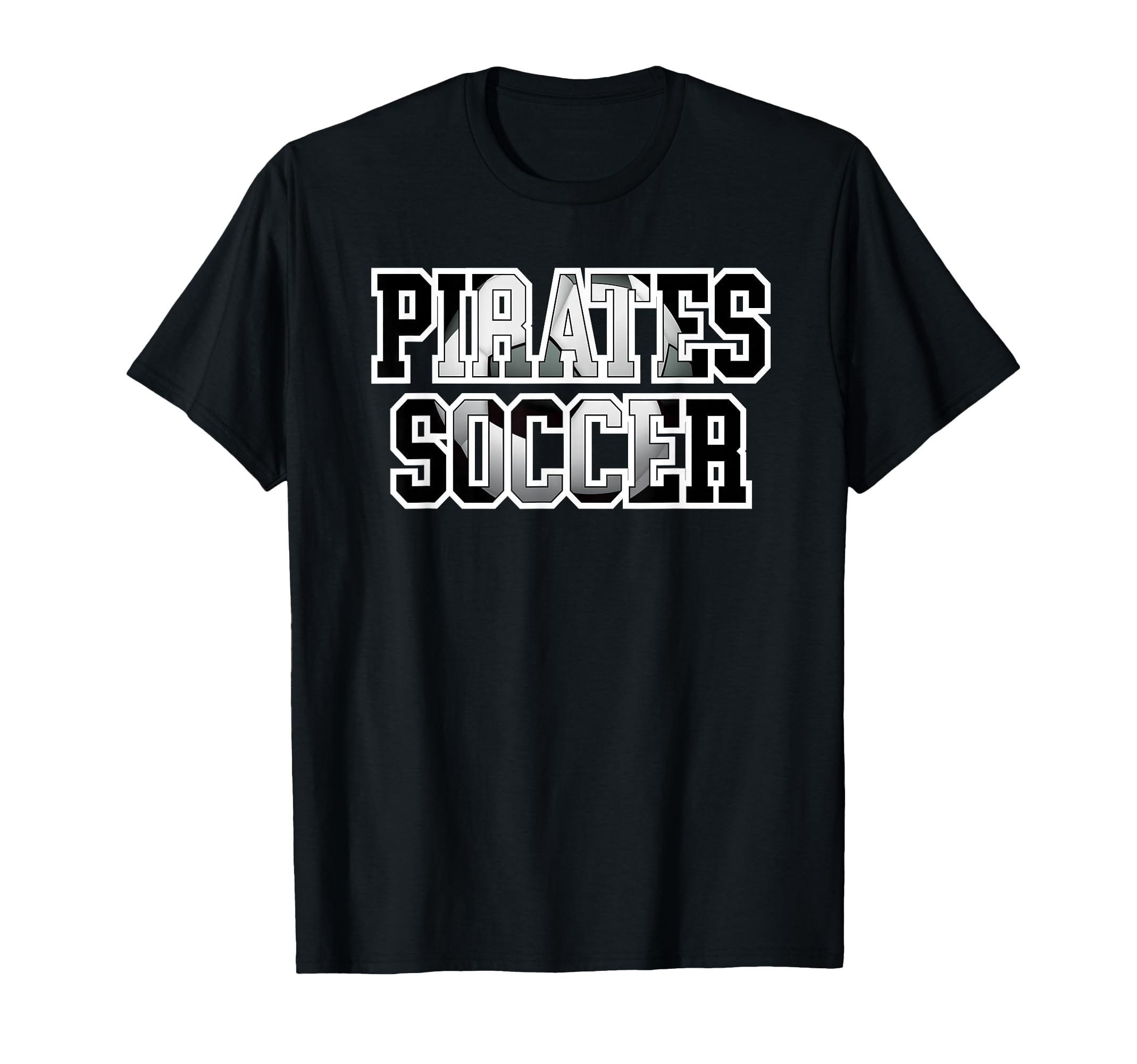 Pirates Soccer Ball School T-Shirt - Casual Everyday Wear for Adults - T-Shirt, Sweatshirt, Hoodie