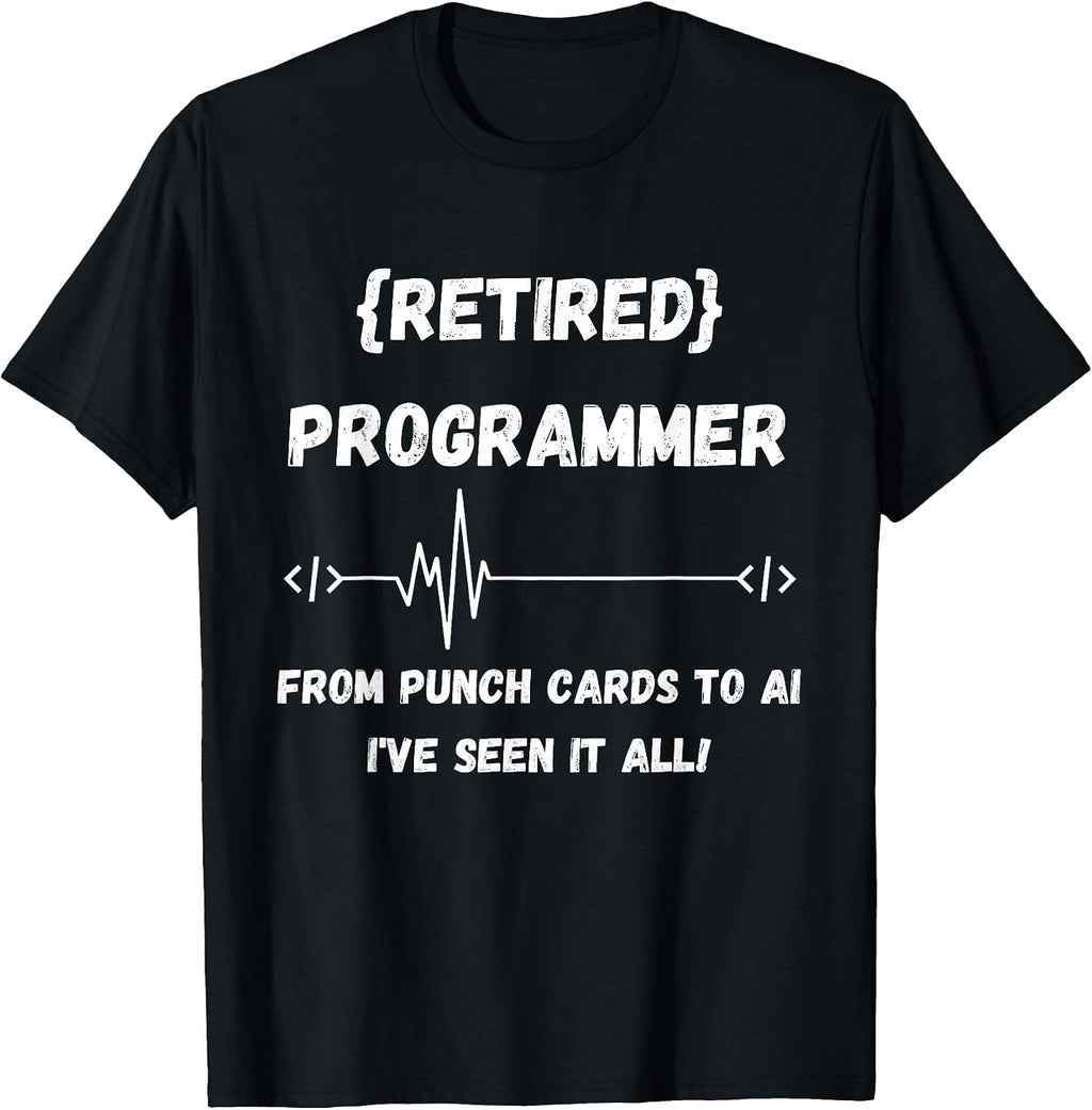 From Punch Cards to AI, I've Seen It All! - Adult & Kids T-Shirts, Sweatshirts & Hoodies apparel design preview 1