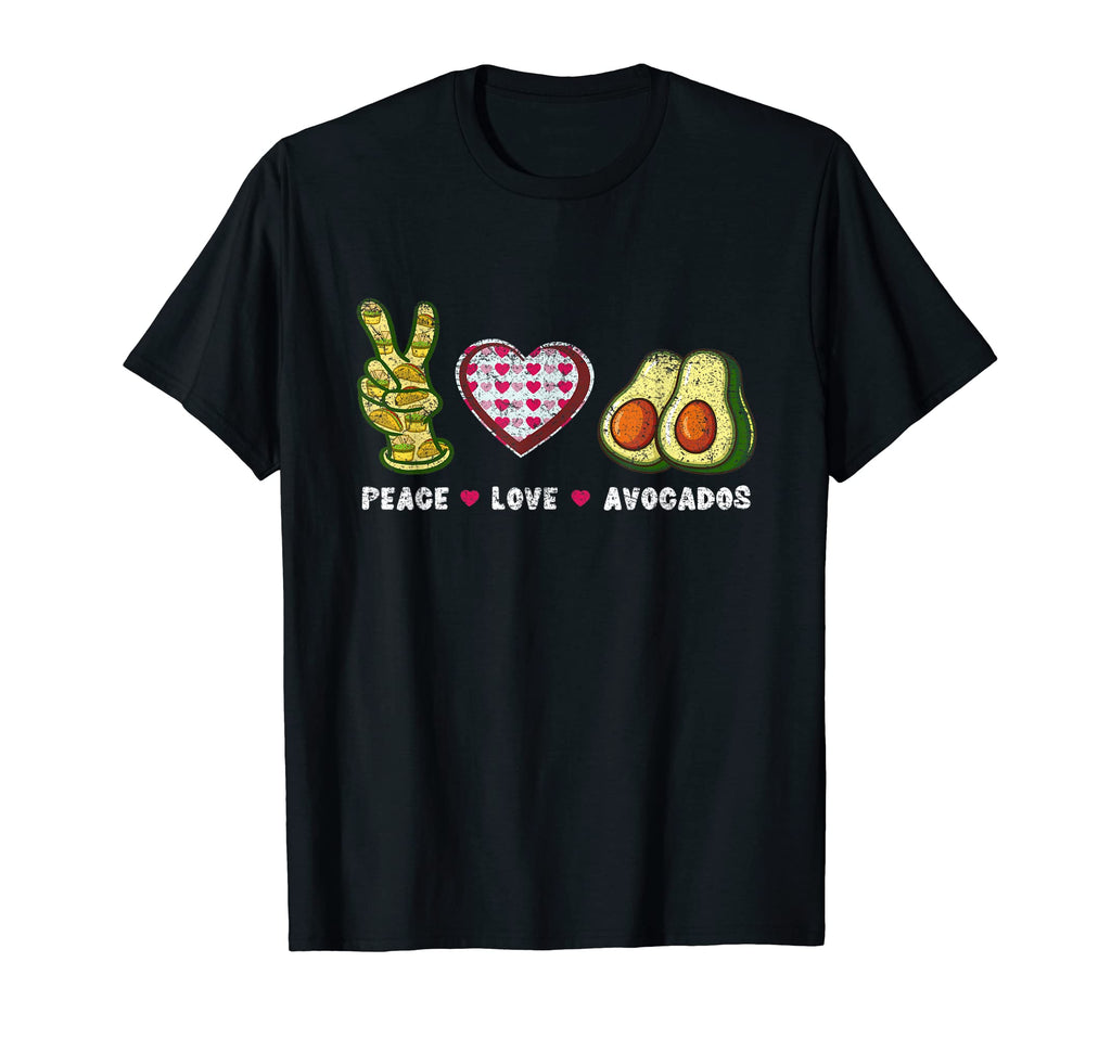 Peace Love Avocados T-Shirt - Trendy Graphic for Adults - T-Shirt, Sweatshirt, Hoodie