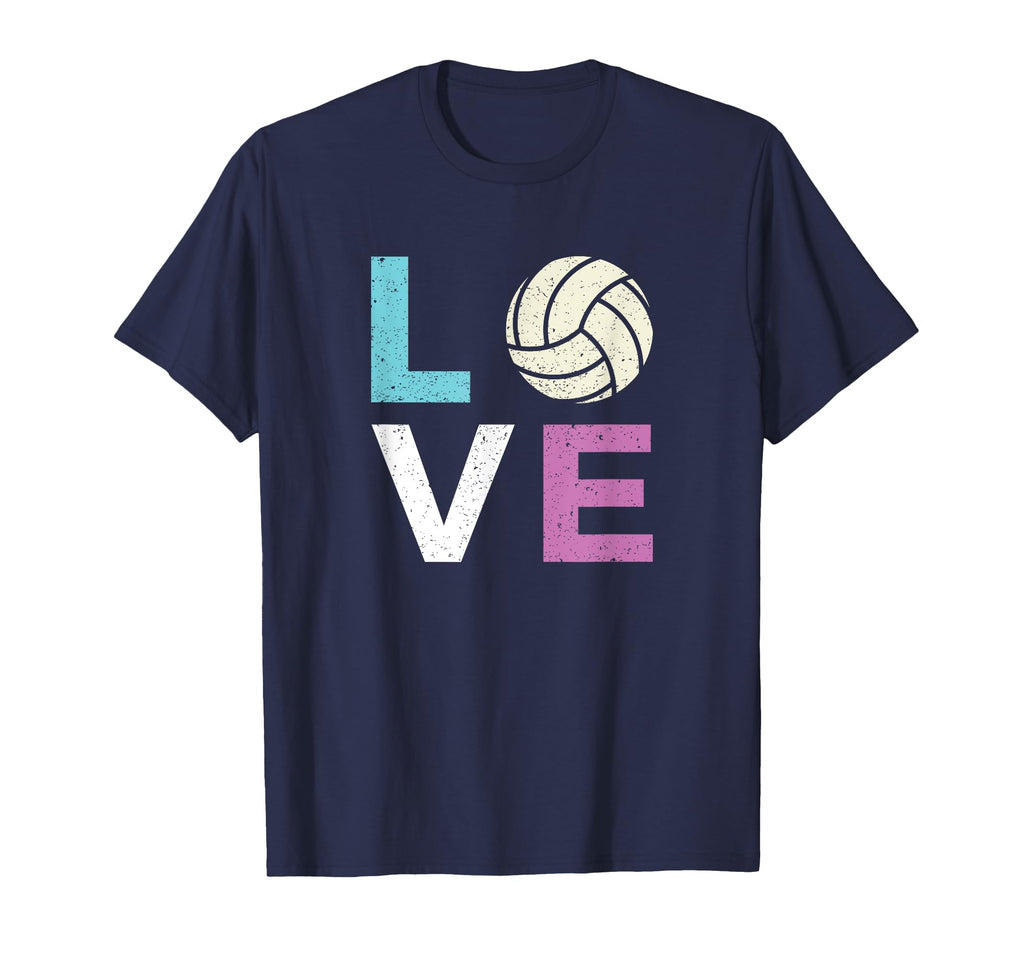 Volleyball Love Distressed T-Shirt - Trendy Graphic Unisex - T-Shirt, Sweatshirt, Hoodie
