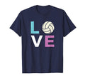Volleyball Love Distressed T-Shirt - Trendy Graphic Unisex - T-Shirt, Sweatshirt, Hoodie