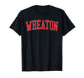 Wheaton Il Varsity Red Text T-Shirt - Fun Novelty Design for Adults - T-Shirt, Sweatshirt, Hoodie