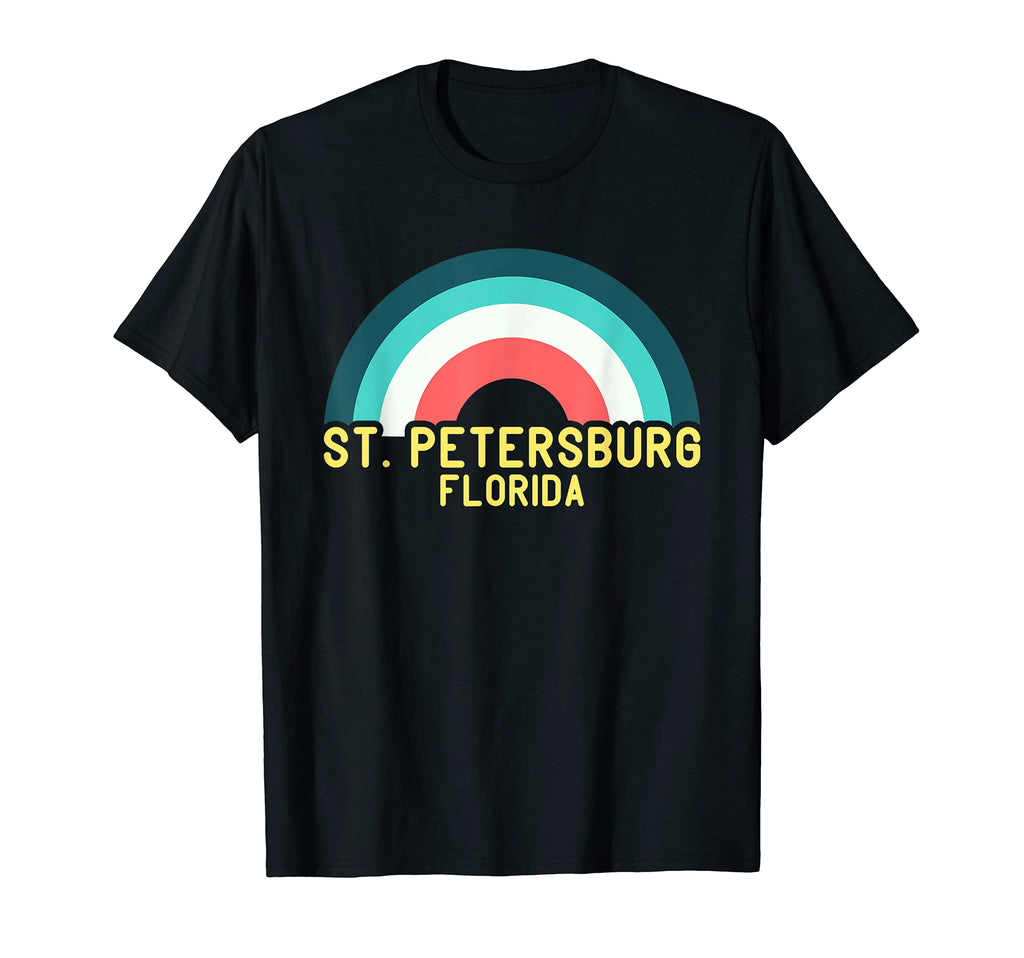 St Petersburg Florida Rainbow T-Shirt - Unique Graphic Men Women - T-Shirt, Sweatshirt, Hoodie