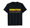 Evanston Illinois Stripes T-Shirt - Novelty Apparel Men Women - T-Shirt, Sweatshirt, Hoodie