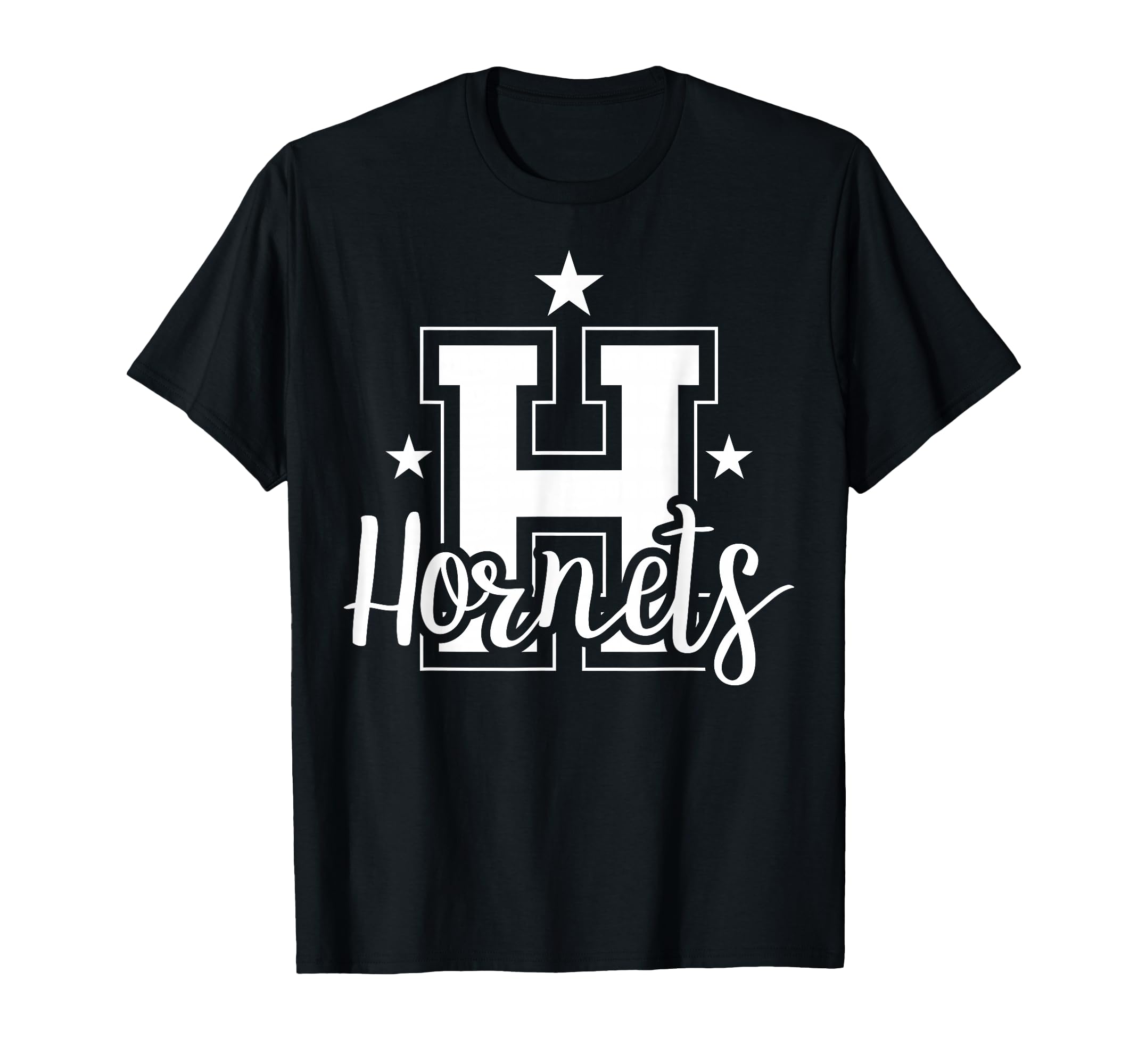Schools Sports Mascot Hornets Team T-Shirt - Casual Everyday Wear Unisex - T-Shirt, Sweatshirt, Hoodie
