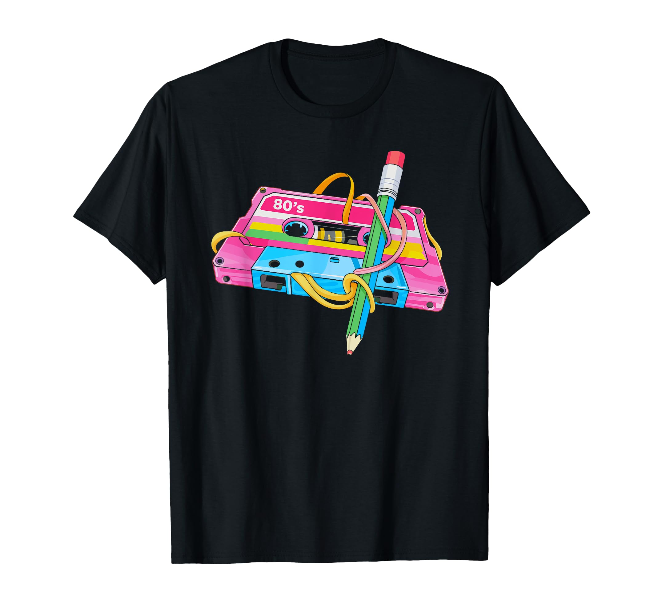 Cassette Tape Pencil 70S 80S 90S T-Shirt - Streetwear Style for Adults - T-Shirt, Sweatshirt, Hoodie