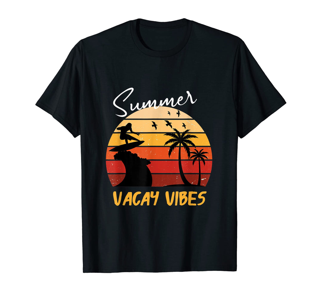 Tropical Summer Vacay Vibes Vacation T-Shirt - Fun Novelty Design Unisex - T-Shirt, Sweatshirt, Hoodie