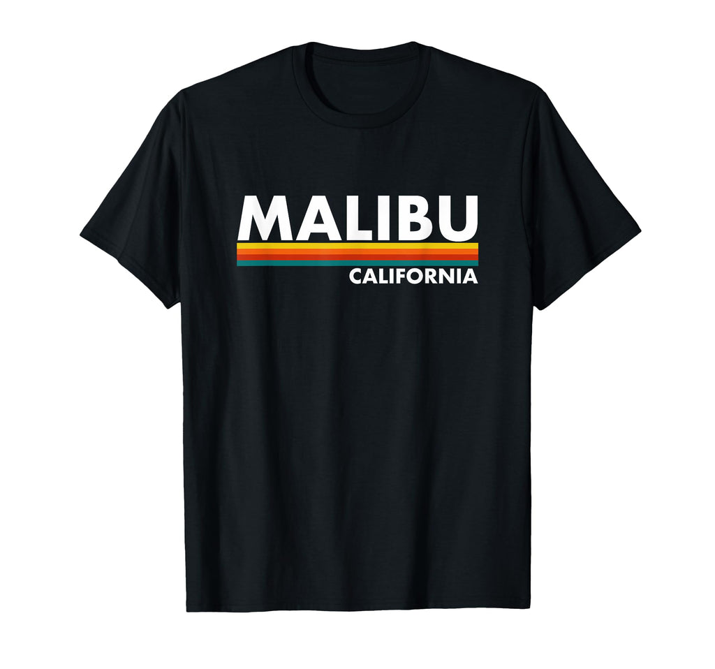 Malibu California Ca Stripes T-Shirt - Casual Everyday Wear for Adults - T-Shirt, Sweatshirt, Hoodie
