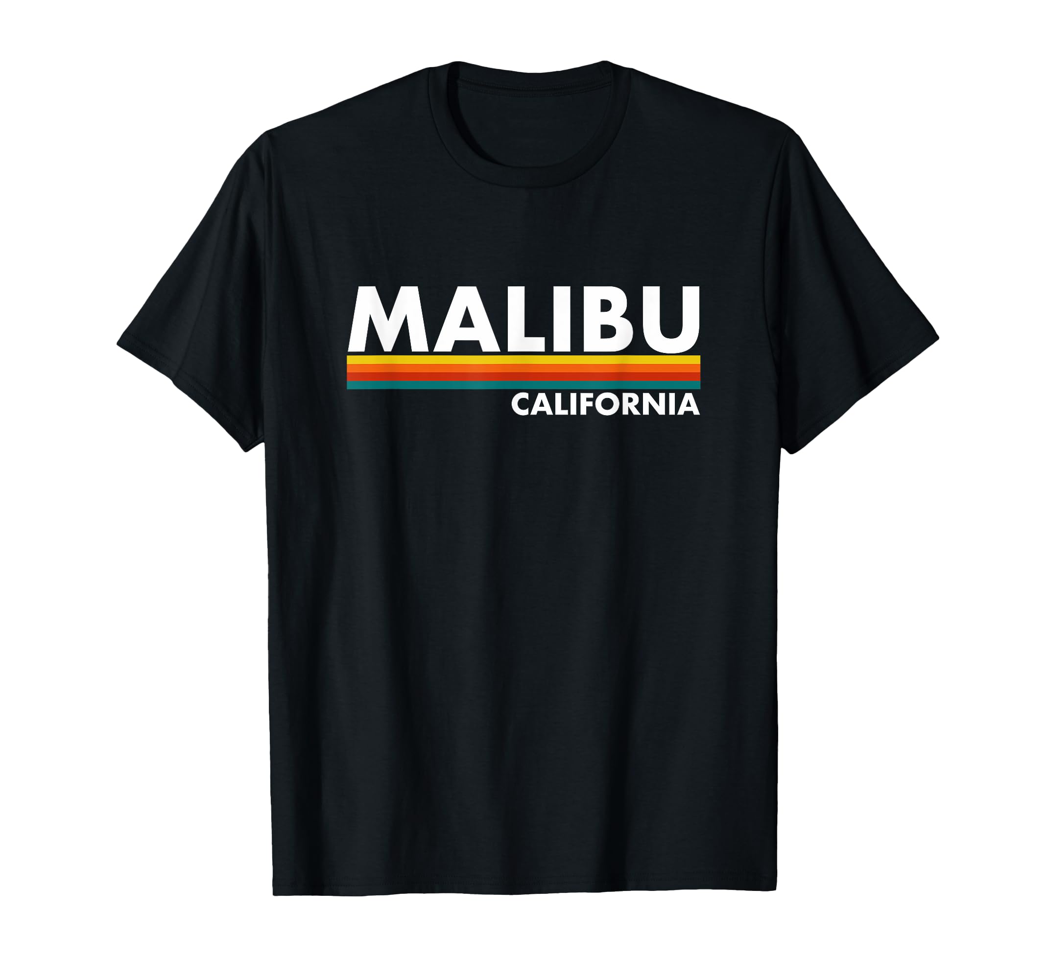 Malibu California Ca Stripes T-Shirt - Casual Everyday Wear for Adults - T-Shirt, Sweatshirt, Hoodie