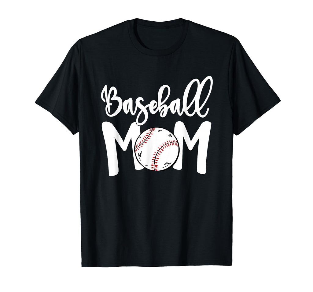 Funny Baseball Mom White Softball Mom T-Shirt - Graphic Print Unisex - T-Shirt, Sweatshirt, Hoodie
