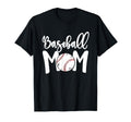 Funny Baseball Mom White Softball Mom T-Shirt - Graphic Print Unisex - T-Shirt, Sweatshirt, Hoodie