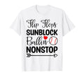 Flip Flops Sunblock Ballin Nonstop T-Shirt - Trendy Graphic for Adults - T-Shirt, Sweatshirt, Hoodie