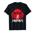 Japan Baseball Batter Pitcher Nippon Flag T-Shirt - Novelty Apparel Unisex - T-Shirt, Sweatshirt, Hoodie