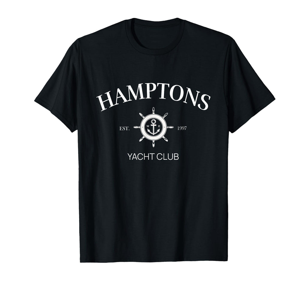 Hamptons Yacht Club Tennis Preppy T-Shirt - Minimalist Print Unisex - T-Shirt, Sweatshirt, Hoodie