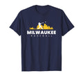 Milwaukee Baseball Minimalist Baseball T-Shirt - Unique Graphic Unisex - T-Shirt, Sweatshirt, Hoodie