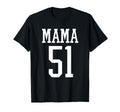 Number 51 Mama Biggest Fan Spirit T-Shirt - Minimalist Print for Adults - T-Shirt, Sweatshirt, Hoodie